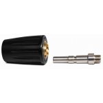 ZESTAW PRZEJŚCIÓWKA ADAPTER SZYBKOZŁĄCZKA 1/4 SAMIEC NA KEV MOSIĄDZ/NYLON + SZYBKOZŁĄCZKA ALTO - KEW G1/4-M MESKI STAL NIERDZEWNA