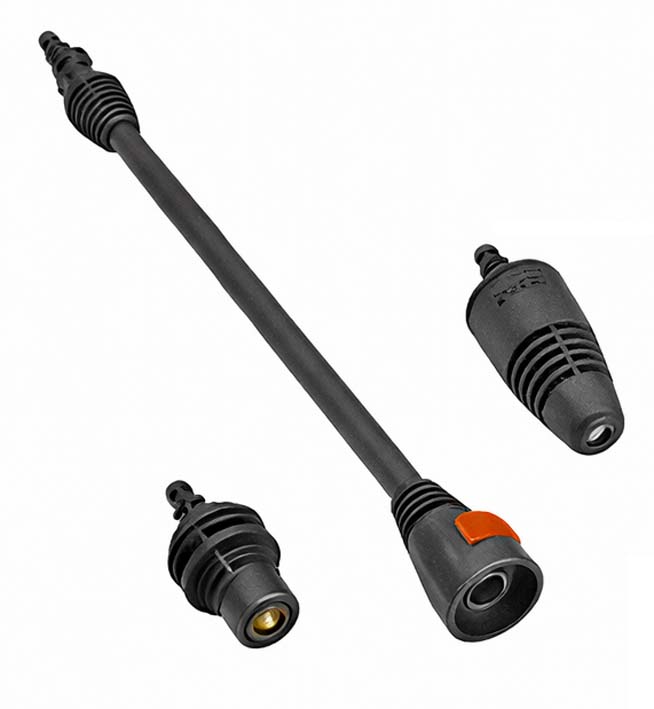 Lanca do wymiennych dysz + dysza turbo i uniwersalna ze złączem bagnetowym do wszystkich myjek Lavor