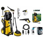 LAVOR Myjka Ciśnieniowa LVR4 Gold – 180 Bar (360 Bar Max), 510 l/h, 2500 W + Myjka do Okien 4w1 + Lanca do Piaskowania