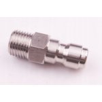 SZYBKOZŁĄCZKA PRZEJŚCIÓWKA ADAPTER 1/4 , WYJŚCIE 1/4-M STAL NIERDZEWNA