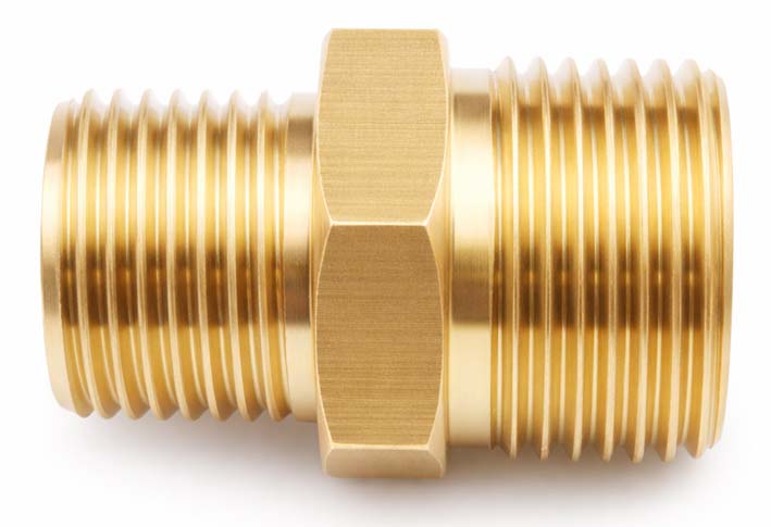 SZYBKOZŁĄCZKA ADAPTER PRZEJŚCIÓWKA WLOT M22 MĘSKI, WYLOT 3/8 MĘSKI MOSIĄDZ